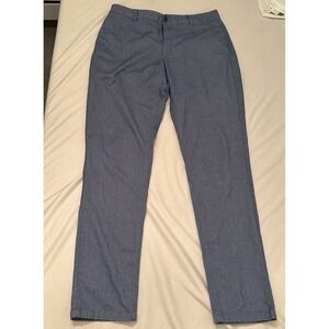 Bonobos Pants Mens 35x36 (Actual 35x35) Blue Athletic Fit Stretch Chino